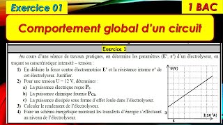 Exercice 01 comportement global dun circuit pour 1BAC EX et SM [upl. by Yvon67]