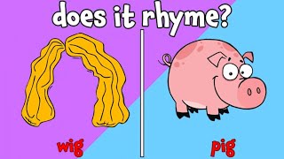 Does It Rhyme Learning Rhyming Words for Kids [upl. by Bakeman]