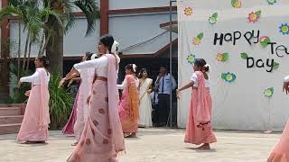 dance by Hr Sec Students on teachersday at loyola kunkuri cg [upl. by Atled]