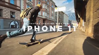 Testing the IPHONE 11 for Skateboarding ULTRA WIDE LENS [upl. by Anuaik402]