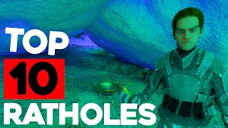 Top 10 OP Rathole Base Spots On ARK Aberration ASA [upl. by Etnoid]