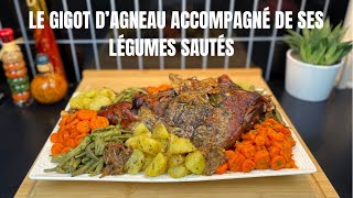 LE GIGOT D’AGNEAU HYPER TENDRE AVEC SES LÉGUMES SAUTÉS 🍖🥕🥔 DELICIOUS MEAT RECIPE  لحم لذيذ جدا [upl. by Marchese]