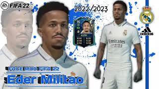 Eder Militao Face mod Fifa 22 [upl. by Felic157]