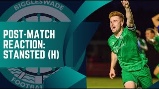 POSTMATCH REACTION  Biggleswade FC 21 Stansted  5824 [upl. by Ddahc]