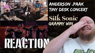 Anderson Paak Tiny Desk REACTION  Plus Silk Sonic Grammy win REACTION [upl. by Ramses]