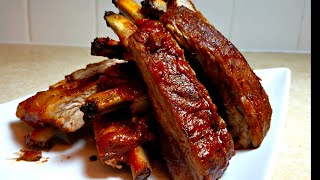 How to make BBQ Ribs in the Oven  Oven Baked Barbecue Ribs EASY [upl. by Fulvi720]