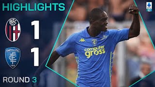 BOLOGNAEMPOLI 11  HIGHLIGHTS  Thrilling game opens with two goals in 3 minutes  Serie A 202425 [upl. by Yeslaehc514]