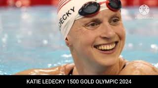 Katie ledecky gold  1500 meter gold  Katie ledecky swimming gold  Katie ledecky [upl. by Wagoner]