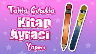 Tahta Çubukla Kitap Ayracı Yapımı  Kalem ve Minion Kitap Ayracı  DIY Bookmarks [upl. by Morez]