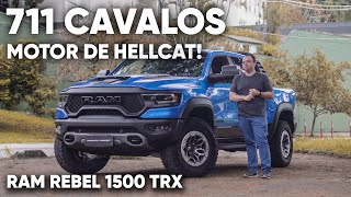 RAM 1500 TRX  MOTOR DE HELLCAT NUMA PICAPE [upl. by Fabi]