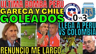 LO ELIMINARON DEL MUNDIAL GARECA RENUNCIA CHILE PREVIO PERÚ VS COLOMBIA POR ELIMINATORIAS SORPRENDE [upl. by Aicats507]