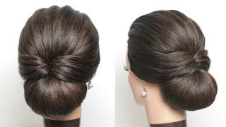 New Simple Bridal Hairstyle For Long Hair Easy Wedding Updo [upl. by Deming500]