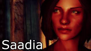 Skyrim Voz y frases de Saadia en español SPOILERS [upl. by Brocky]