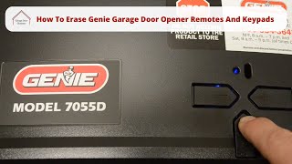 How To Erase Genie Garage Door Opener Remotes And Keypads [upl. by Ahsenor614]