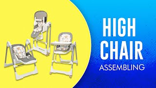 How to assemble a high chair  Baby Chair  Assembling  Simple Ways  Comfortable  New Born  YT [upl. by Karee]