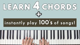 Learn 4 Chords amp Instantly Be Able To Play Hundreds Of Songs [upl. by Beauchamp848]