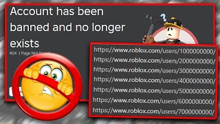 Roblox TERMINATED The Billion Accounts [upl. by Milburn]