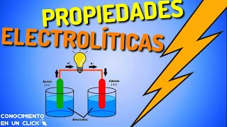 Propiedades electrolíticas de las disoluciones acuosas Electrólito y NO Electrólito [upl. by Durware]