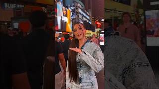 Enisa sings “Mockingbird” in Times Square 🔥 [upl. by Stephanie]