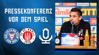 Die Pressekonferenz vor dem Heimspiel gegen den FC St Pauli 🎙️ KSVFCSP [upl. by Christine]