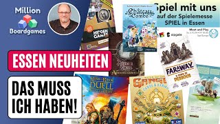 Gespielte Neuheiten und meine Pflichtkäufe  Spiel Essen 2024 [upl. by Yerak]