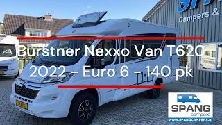 Burstner Nexxo Van T620 compacte half integraal camper met enkele bedden [upl. by Senior]