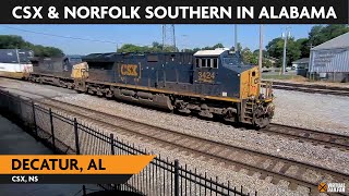 Decatur Alabama USA  Virtual Railfan LIVE [upl. by Seiuqram]