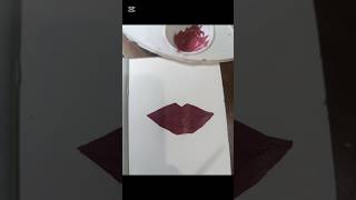 How to make lipstick shades at home  lips drawing with color lipstickweek shorts viralvideo [upl. by Meagan454]