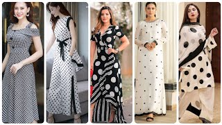 Latest polka dot dress designs dress 2024 [upl. by Aretha]