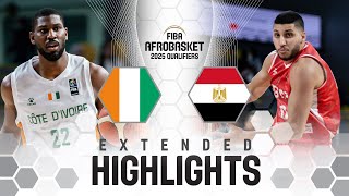 Cote dIvoire 🇨🇮 v Egypt 🇪🇬  Extended Highlights  FIBA AfroBasket 2025 Qualifiers [upl. by Yendahc]