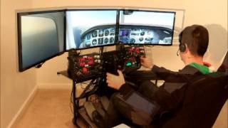 Volair Sim Flight Simulator Cockpit  IFR Flight with PilotEdgenet [upl. by Ahsemal]