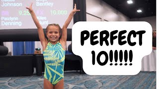 Unbelievable 7YearOld Gymnast Scores Perfect 10 on Floor Routine [upl. by Elatnahc]