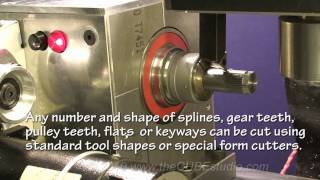 4thAxis shaving splines or gear teeth on mini machining center [upl. by Brian522]