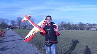 RC Flight from the HSD Furious 200 Pylon Racer [upl. by Nerfe]