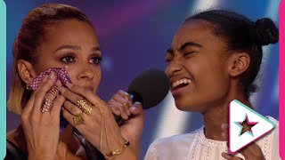 14 Year Old Golden Buzzer Singer Makes Alesha Dixon Cry [upl. by Marlee]