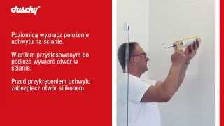 How to install Duschy shower glass walls Polish [upl. by Zeuqram]