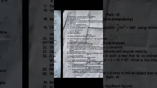 11th physics 1st midterm question paper 2024 shorts 11th physics mid term question paper [upl. by Bo]