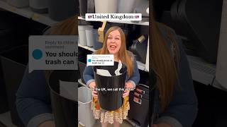 Bin trash can or waste paper basket 🇬🇧🇺🇸 ukvsusa british american bin trashcan funny [upl. by Esaj]