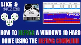 How to Defrag a Windows 10 Hard Drive Using the Defrag Command [upl. by Sinnel]