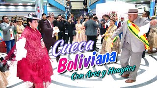 PRESTES bailan 🇧🇴 CUECA BOLIVIANA con 3 AROS y sus HUAYÑOS Enganchados [upl. by Nurse]