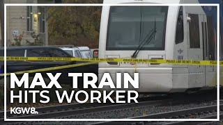 Construction worker hit and killed by MAX train in east Portland [upl. by Boj]