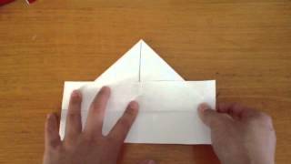 Faire un bateau en origami  Plier navire papier [upl. by Ayama]