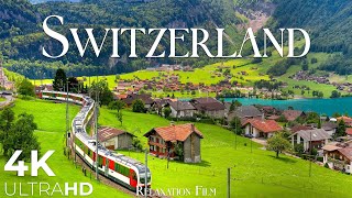 SWITZERLAND • 4K Relaxation Film Winter to Spring • Relaxing Music  Nature 4k Video UltraHD [upl. by Nahtanhoj442]