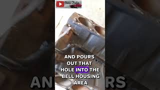 46L V8 coolant leak from bellhousing Ford Mustang [upl. by Dnalyram595]