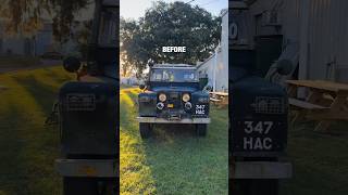 Before and After  Transforming Classic Land Rovers in Charleston SC 🇺🇸 offroad landrover [upl. by Niliak]