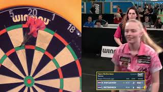 Finale dames  Open Rotterdam  Winmau NDB Ranking 20212022 [upl. by Hanauq]