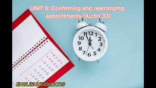 Speaking Audio 33  Unit 6 Confirming and rearranging appointments Collins Business English [upl. by Sheng]