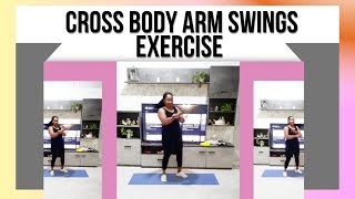 Cross Body Arm Swings Exercise [upl. by Servetnick]