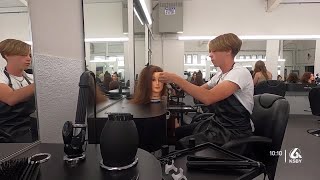 Arroyo Grande High School students getting a jump start on cosmetology careers [upl. by Fabian41]