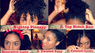 5 Quick amp Easy Natural Curly Hairstyles ft HerGivenHair [upl. by Beryl667]